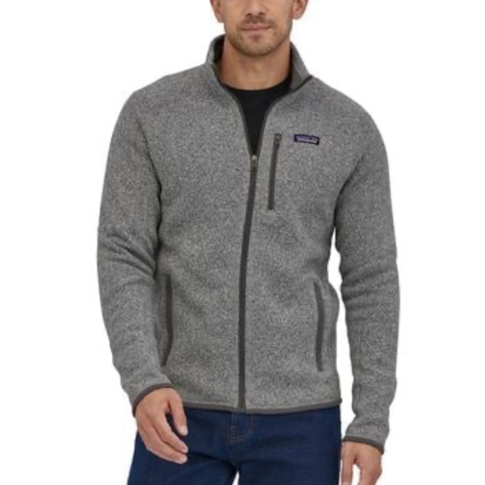 Sold-Patagonia worn wear Better Sweater full zip in heather gray - Picture 2 of 11